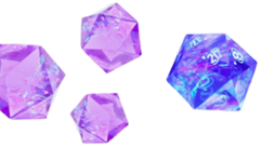 Sirius Dice - Cloak & Dagger Purple